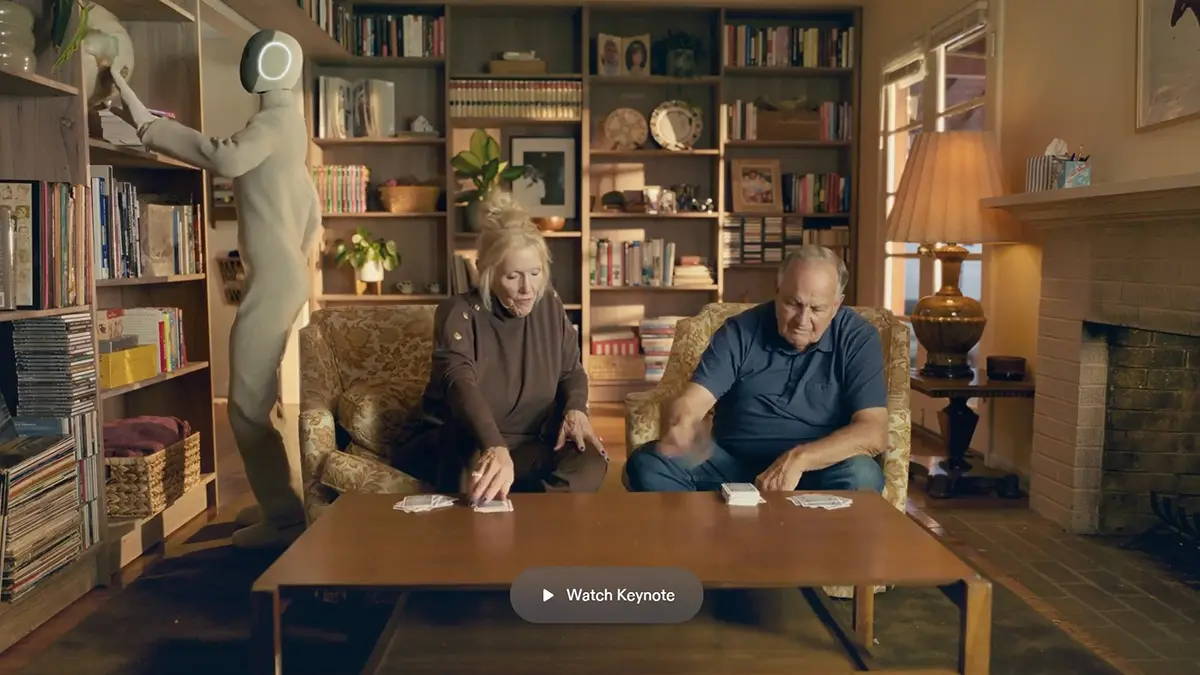 Ein Roboter im Wohnzimmer